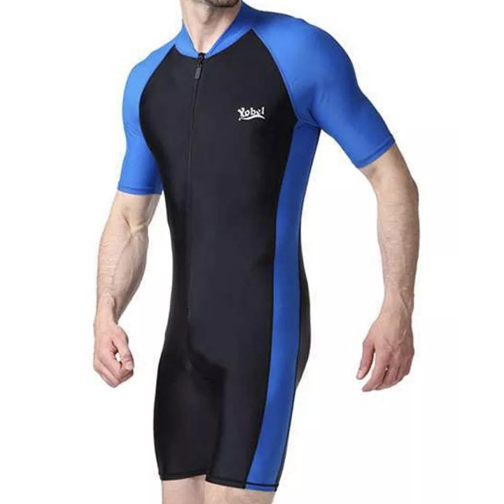 Yobel Rashguard Swim Suit S Mens Short Sleeve Snorkeling Surfing Sun Protect NWT